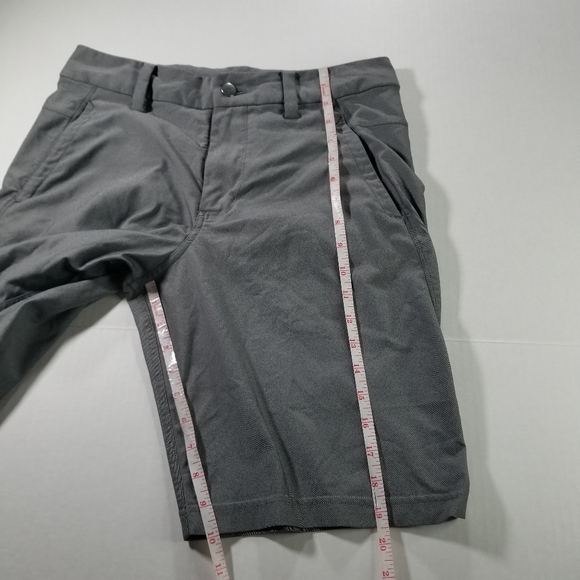 Lululemon Commission Short Classic Men's 30 Gray Stretch Micro Striped Chino 10" - Picture 7 of 8